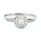 Bague 56 Bague cluster vintage en or blanc 14 ct et diamants 58 Facettes 328D72E9CC83417080BBA62BC5B967C1