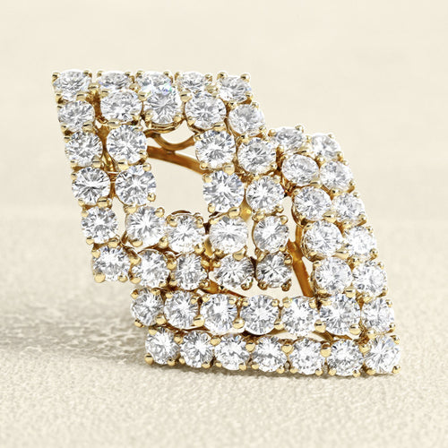 Bague 53 Bague en or jaune et diamants 58 Facettes OC-61E00527