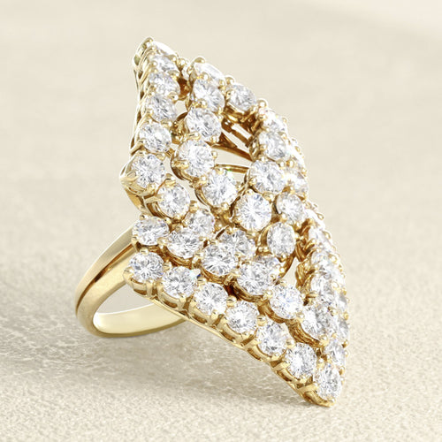 Bague 53 Bague en or jaune et diamants 58 Facettes OC-61E00527