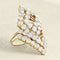Bague 53 Bague en or jaune et diamants 58 Facettes OC-61E00527