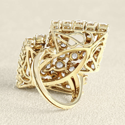 Bague 53 Bague en or jaune et diamants 58 Facettes OC-61E00527