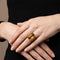 Bague 56 Bague or rose et citrine RPC 58 Facettes OC-61G00115