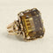 Bague 56 Bague or rose et citrine RPC 58 Facettes OC-61G00115