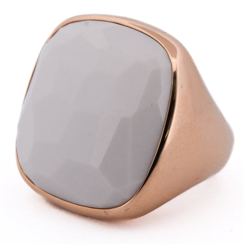 Bague 55 Pomellato - Bague en or rose 18 ct avec cacholong 58 Facettes AN625 (00839)
