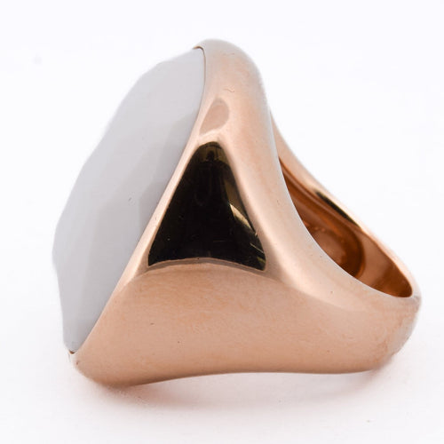 Bague 55 Pomellato - Bague en or rose 18 ct avec cacholong 58 Facettes AN625 (00839)