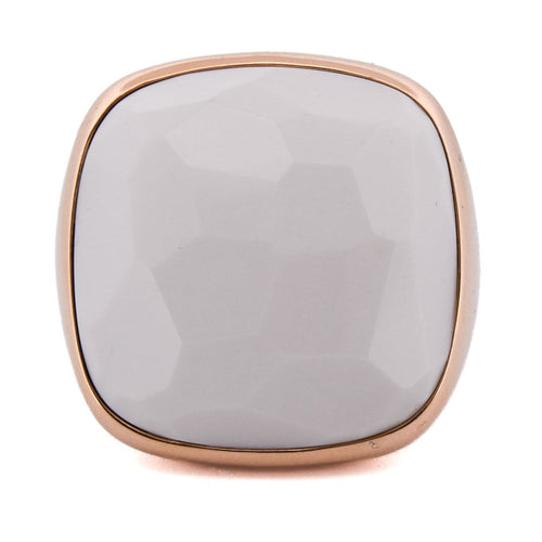 Bague 55 Pomellato - Bague en or rose 18 ct avec cacholong 58 Facettes AN625 (00839)