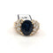 Bague 48 Bague en or jaune 18 ct avec saphir et diamants 58 Facettes 318/26 B 140/26