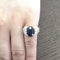 Bague 48 Bague en or jaune 18 ct avec saphir et diamants 58 Facettes 318/26 B 140/26