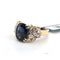 Bague 48 Bague en or jaune 18 ct avec saphir et diamants 58 Facettes 318/26 B 140/26