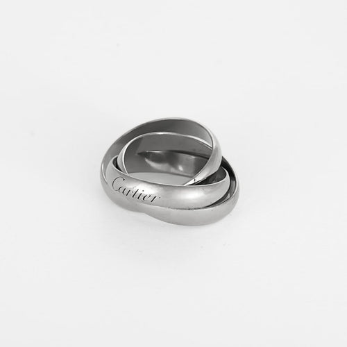 Bague 46 Cartier - Trinity - Bague en Or blanc . Vintage. 58 Facettes 260262
