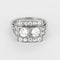 Bague 55 Elegante Bague Art déco en or gris et diamants taille ancienne 58 Facettes 260239