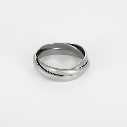 Bague 64 Cartier Trinity Vintage - Bague en Or blanc trois anneaux 58 Facettes 260284