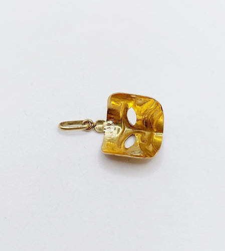Pendentif Pendentif vintage masque de carnaval en or jaune 18k 58 Facettes A06975