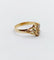 Bague 52 Bague toi et moi Art nouveau en or jaune 18 carats et perles 58 Facettes A07003
