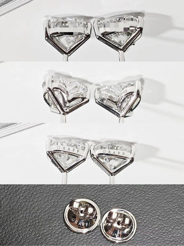 Boucles d'oreilles Graff - Boucles d'oreilles cœur en or 750 et diamants 2,02 ct 58 Facettes Jnci27