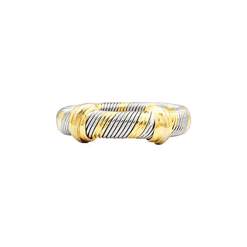 Bague 50 Bague Cartier, "Trinity", trois tons d'or et acier. 58 Facettes 35606