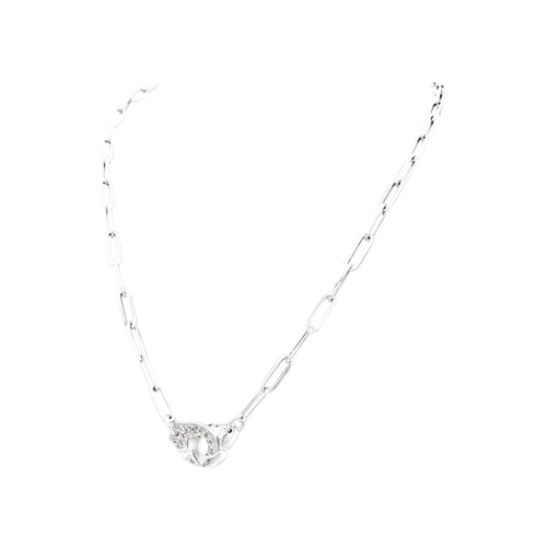 Collier Collier Dinh Van, "Menottes", or blanc, diamants 58 Facettes 35615