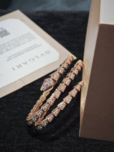 Bracelet Bvlgari Serpenti Viper - Bracelet en or rose et diamants 58 Facettes Jnci29