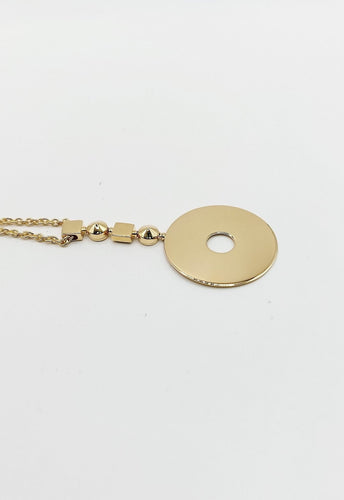 Collier Collier en or Bulgari Lucea avec pendentif circulaire 58 Facettes 22898