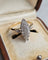 Bague 52 Bague marquise vintage en or jaune et blanc 18 carats et diamants 58 Facettes 678
