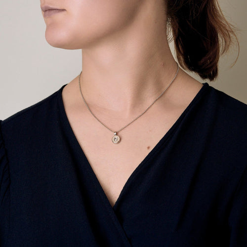 Collier Chopard -  Happy Diamonds - Collier en or gris et diamant 58 Facettes B260140
