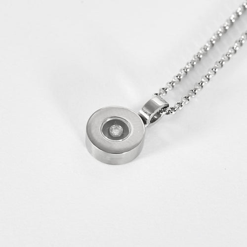 Collier Chopard -  Happy Diamonds - Collier en or gris et diamant 58 Facettes B260140