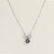 Collier Collier Platine, Grenat et Diamants 58 Facettes 64700095