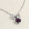 Collier Collier Platine, Grenat et Diamants 58 Facettes 64700095