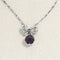 Collier Collier Platine, Grenat et Diamants 58 Facettes 64700095