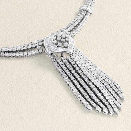 Collier Collier - Diamants en or blanc 58 Facettes 63700105