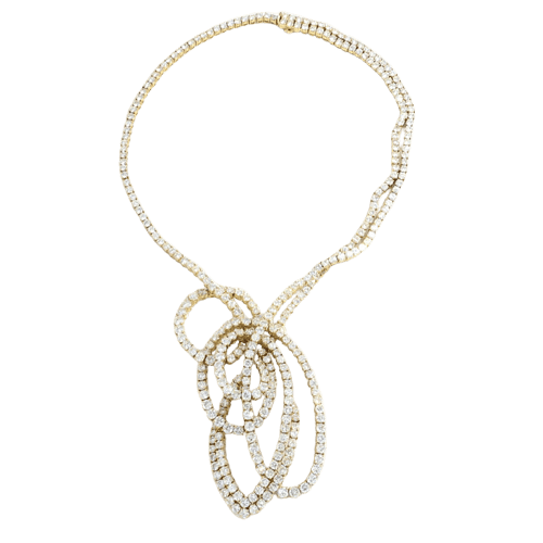 Collier Collier en or jaune et diamants 58 Facettes OC-63700143