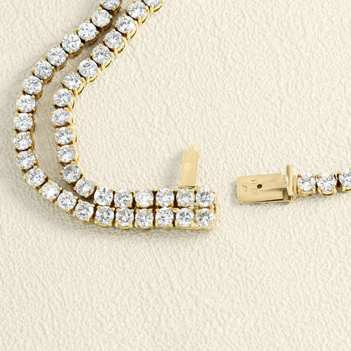 Collier Collier de haute joaillerie en or jaune et diamants 58 Facettes OC-63700143