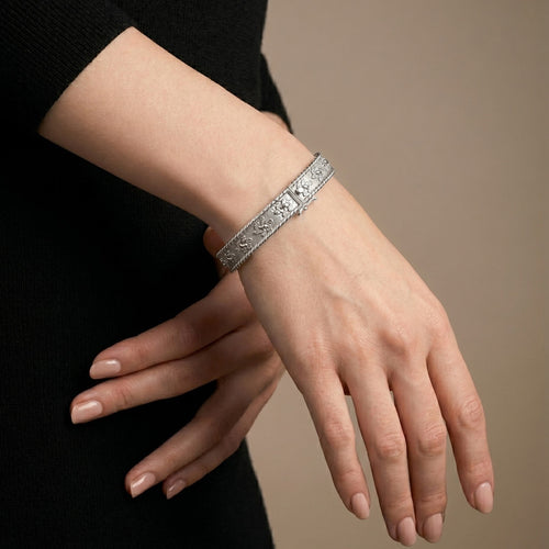 Bracelet Bracelet ruban - Bracelet en or blanc 58 Facettes OC-62000316
