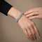 Bracelet Bracelet - Manchette articulée en or blanc et diamants 58 Facettes OC-62100144