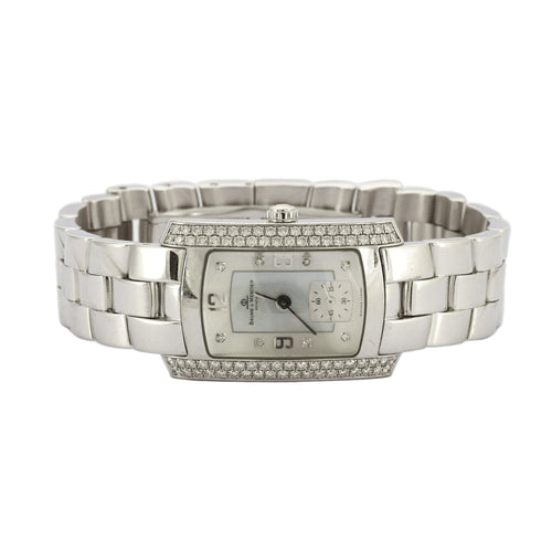 Montre Baume & Mercier Hampton - Montre en or blanc 18 carats et diamants 58 Facettes BO/230018 STA