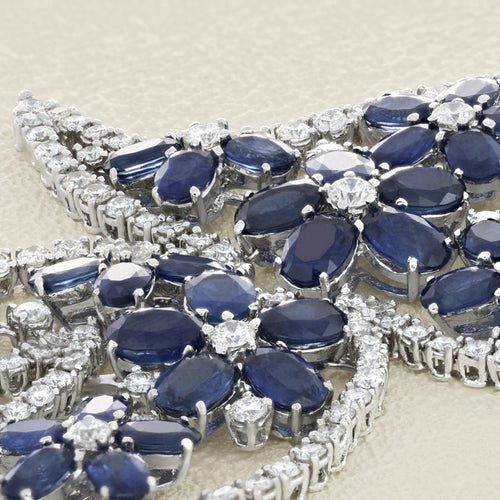 Bracelet Yessayan - Bracelet saphirs et diamants en or blanc 58 Facettes 62000240