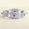 Bracelet Bracelet - Bracelet articulé en or blanc, saphirs et diamants cabochon 58 Facettes 62100027