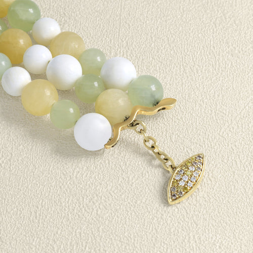 Bracelet Susie Otero - Bracelet Carrousel en or jaune, diamants et nacre 58 Facettes 62100103