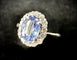 Bague 52 Bague marguerite - Saphir 1,10 ct et diamants en or 18 carats 58 Facettes Bague 001