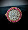 Bague 56 Bague Art déco en or 18 carats, diamants taille ancienne et rubis 58 Facettes Bague 003