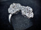 Bague 51 Bague Toi & Moi florale en or 18 carats et diamants 58 Facettes Bague 005