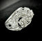 Bague 50 Bague trilogie style Art déco en or blanc 18 carats et diamants 58 Facettes Bague 006
