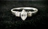 Bague 54 Bague marquise en or blanc 18 carats avec diamants 58 Facettes Bague 012