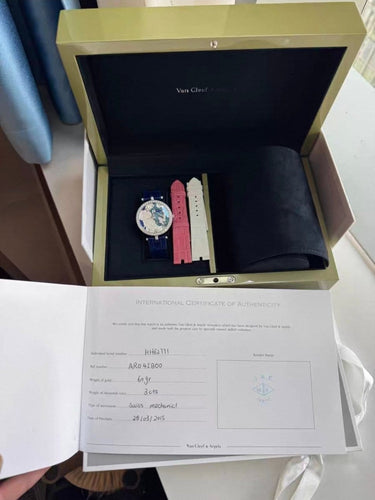 Montre Van Cleef & Arpels - Montre Lady Arpels Zodiac Aquarius en or blanc et diamants 58 Facettes Jnci30