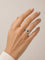 Bague 51.5 Bague saphir et diamants en or gris 18K 58 Facettes LP1889/PUNB