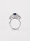 Bague 51.5 Bague saphir et diamants en or gris 18K 58 Facettes LP1889/PUNB