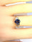 Bague 56 Bague en or 18 carats avec saphir de Ceylan et diamants 58 Facettes AB715