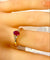 Bague 56 Bague en or jaune 18 carats rubis et diamants 58 Facettes AB716