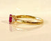 Bague 56 Bague en or jaune 18 carats rubis et diamants 58 Facettes AB716