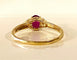 Bague 56 Bague en or jaune 18 carats rubis et diamants 58 Facettes AB716
